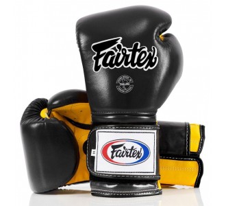 Перчатки боксерские Fairtex (BGV-9 Mexican Style Black-yellow)